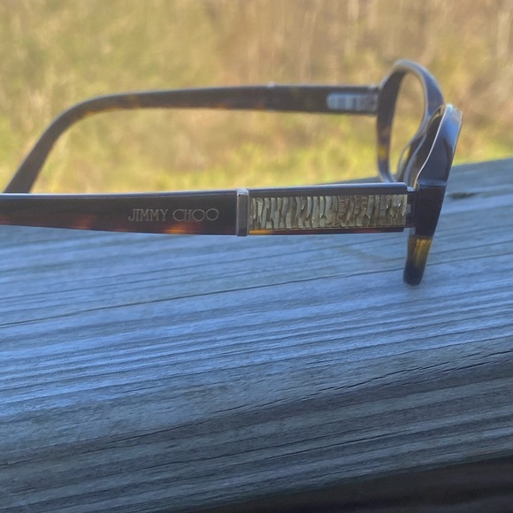 Jimmy Choo Glasses Frames brown with gold accent Made in Italy 54[]15 140 - Picture 8 of 10